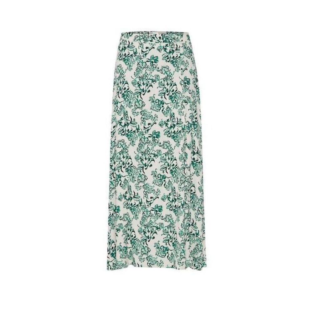 Atelier Rêve Rosie Floral Green and White Maxi Skirt